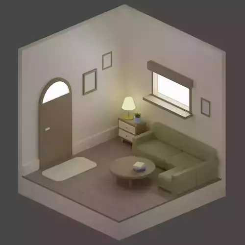 Living room 3D model