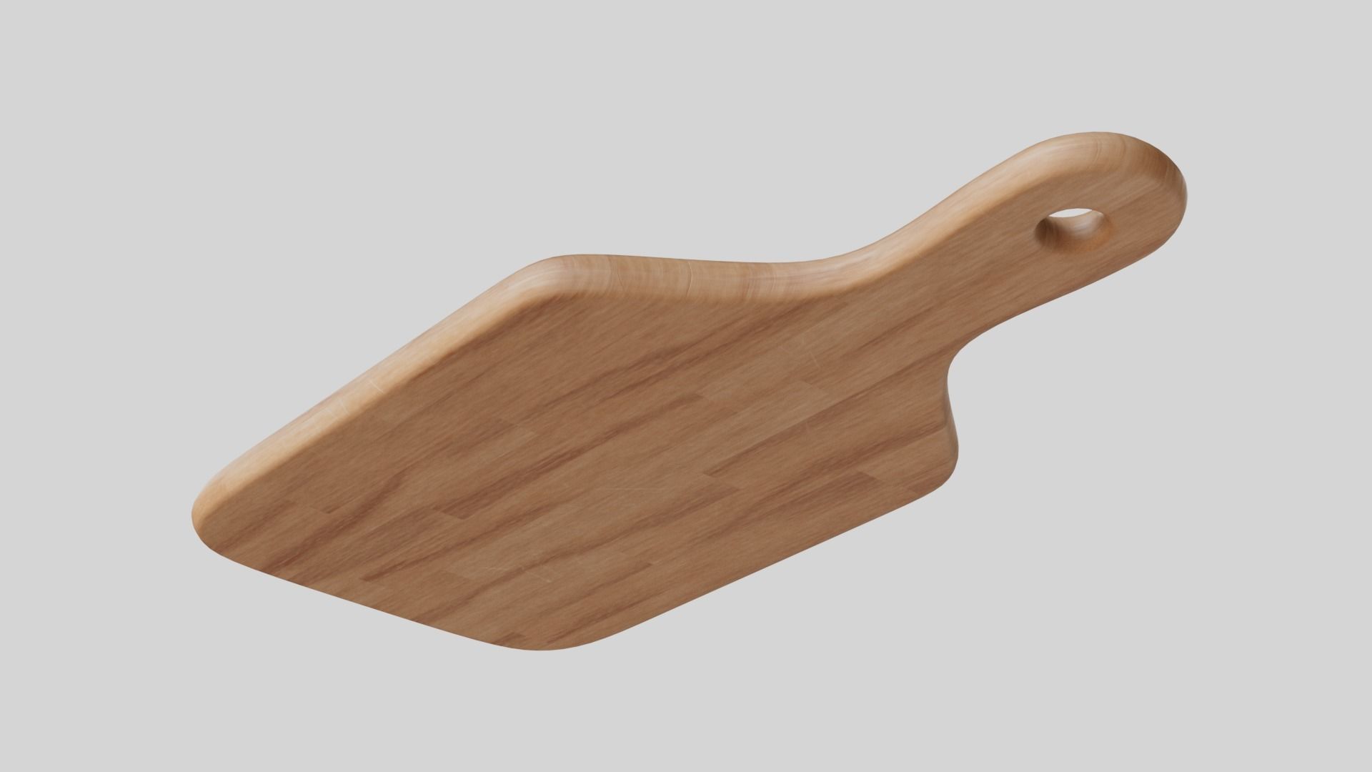 Chopping Board Low-poly 3D model_7