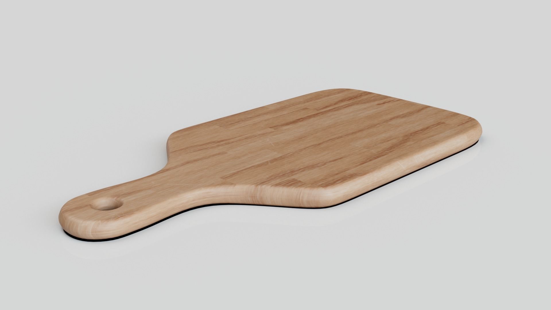 Chopping Board Low-poly 3D model_9