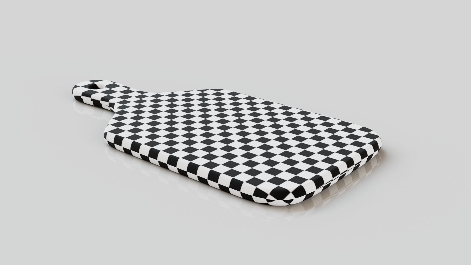 Chopping Board Low-poly 3D model_3