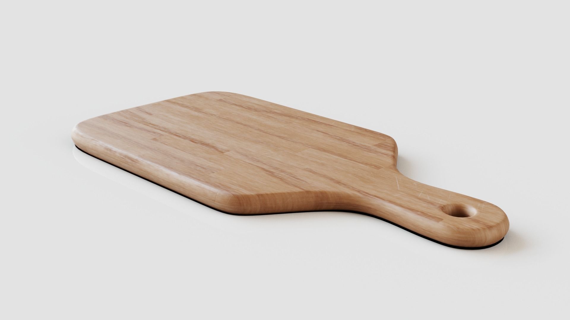 Chopping Board Low-poly 3D model_8