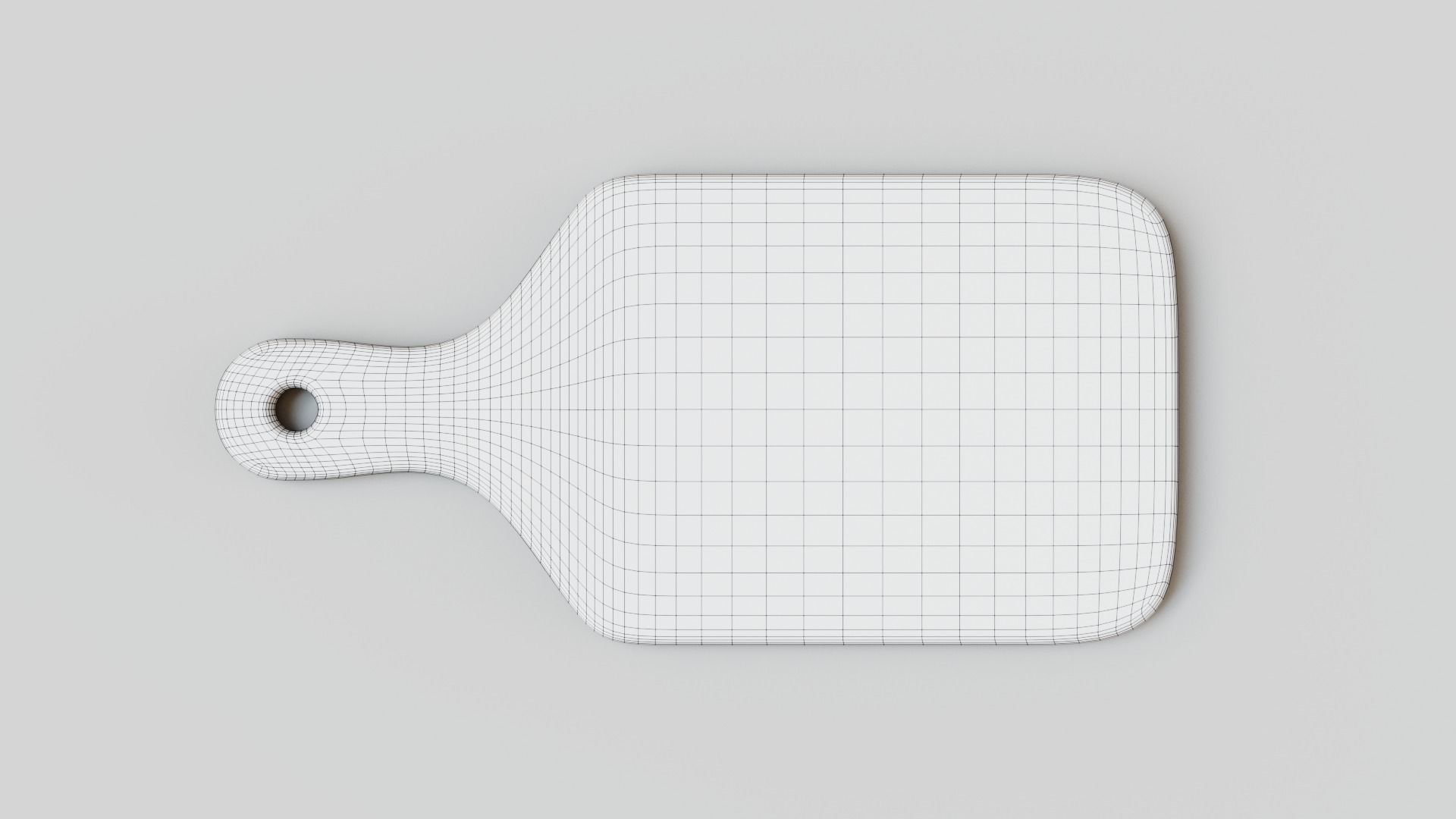Chopping Board Low-poly 3D model_5