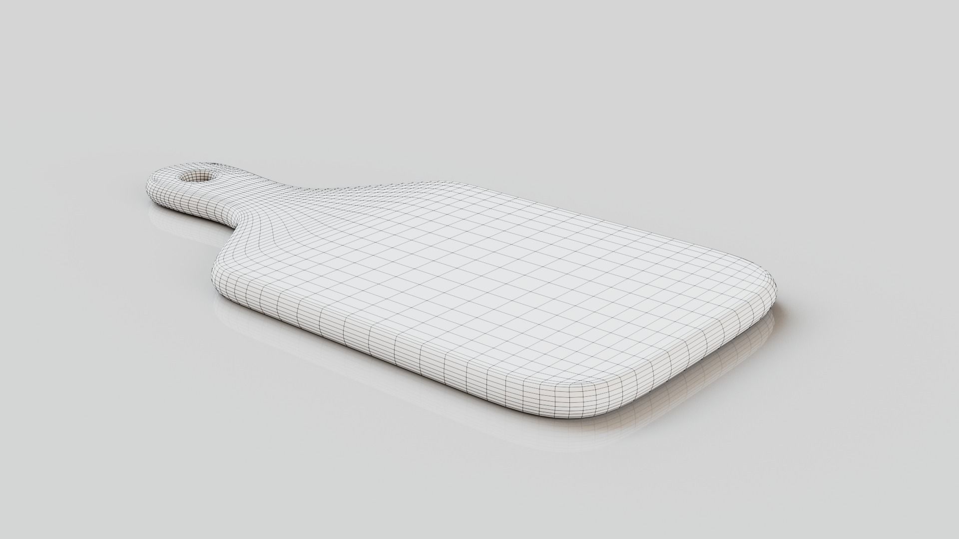 Chopping Board Low-poly 3D model_2