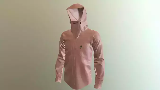 NIKE TECHWEAR HOODED JACKET PBR Low-poly 3D model