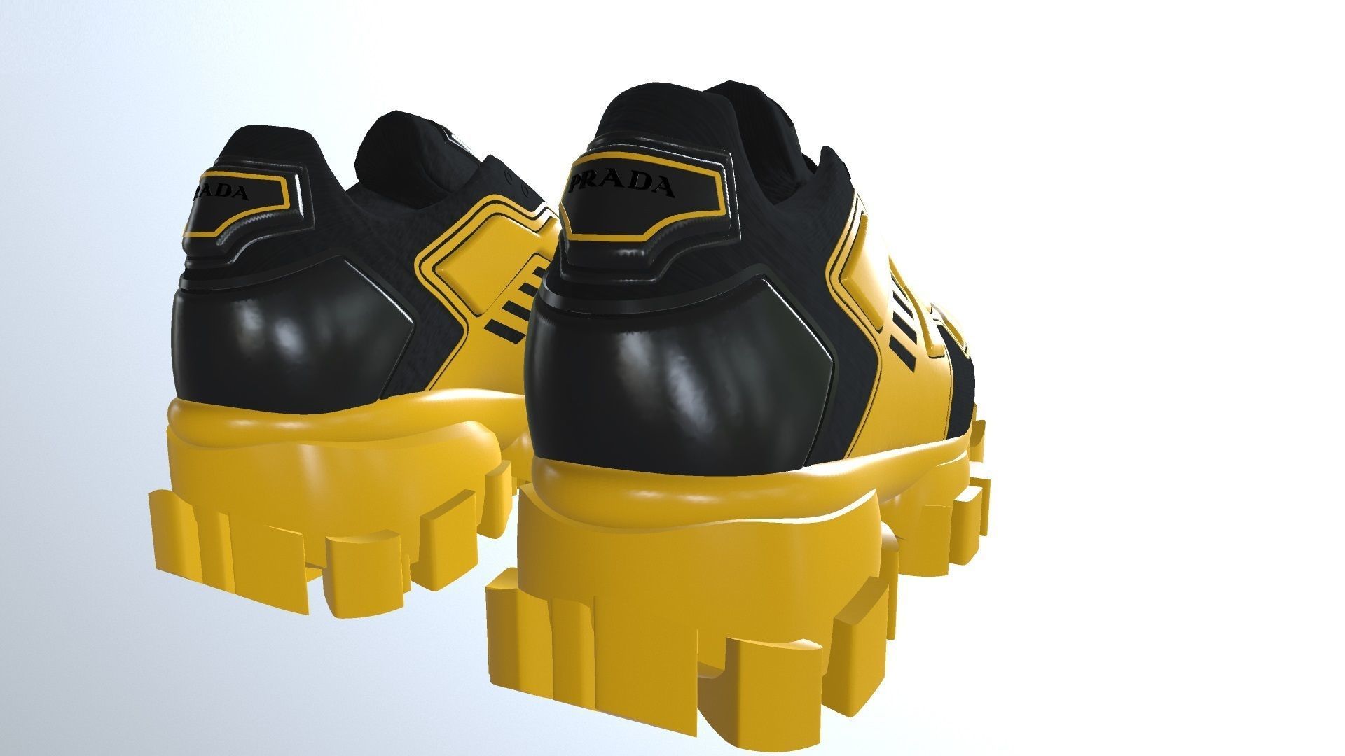 PRADA CLOUDBUST SHOES PBR Low-poly 3D model_5