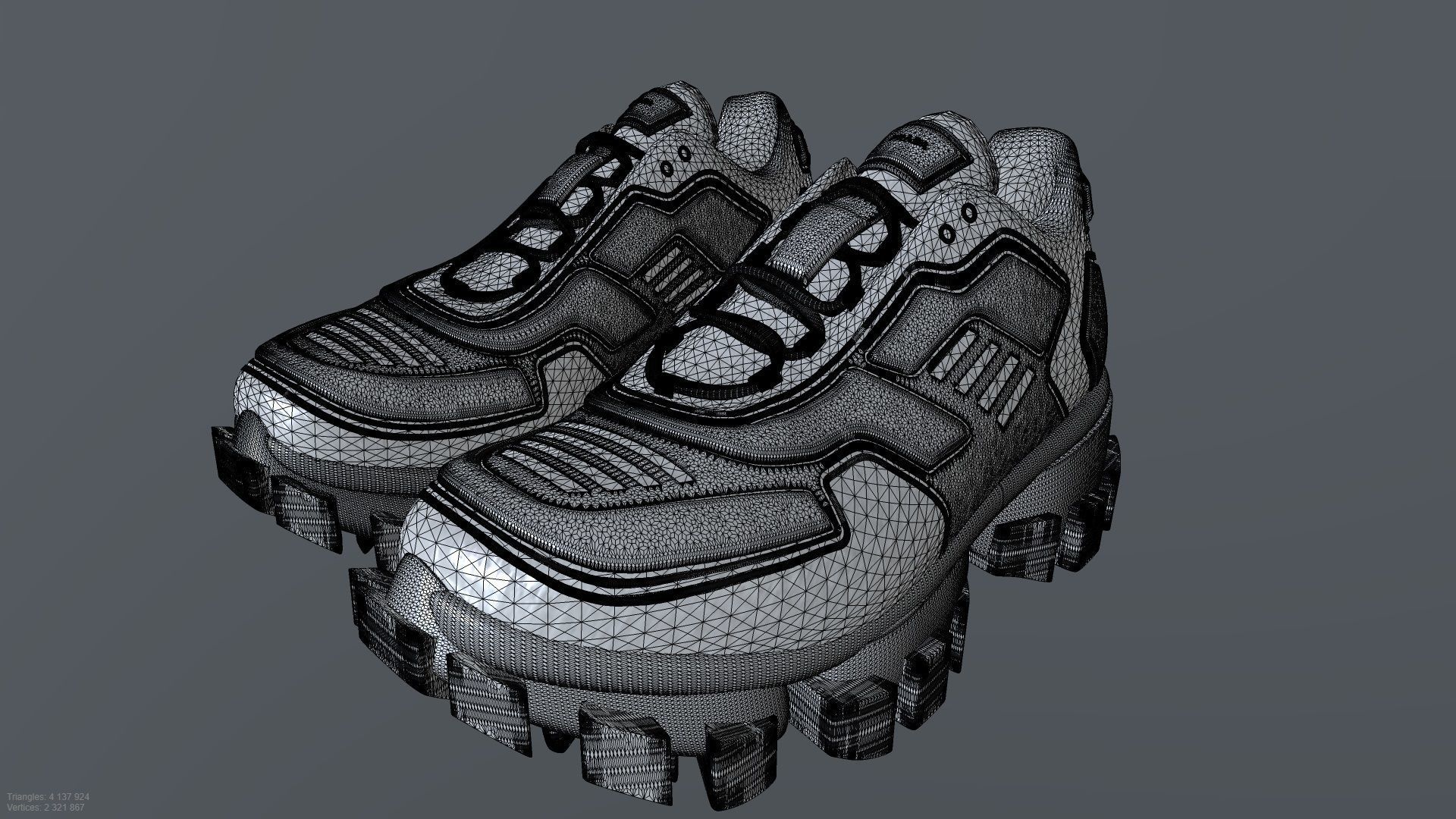 PRADA CLOUDBUST SHOES PBR Low-poly 3D model_2