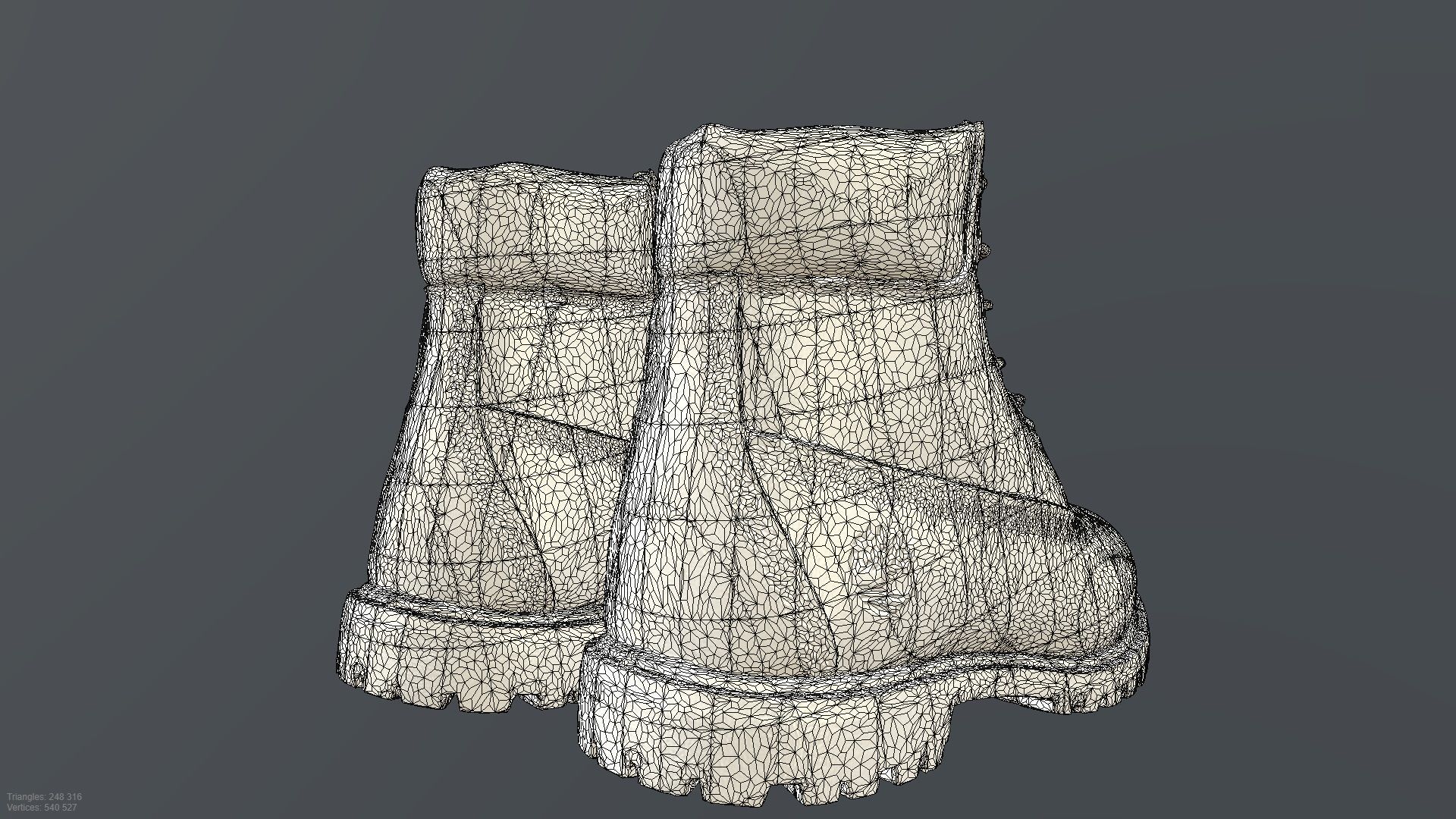 TIMBERLAND SHOES PBR Low-poly 3D model_6