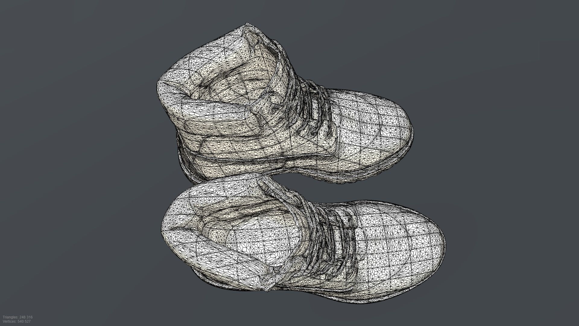 TIMBERLAND SHOES PBR Low-poly 3D model_8