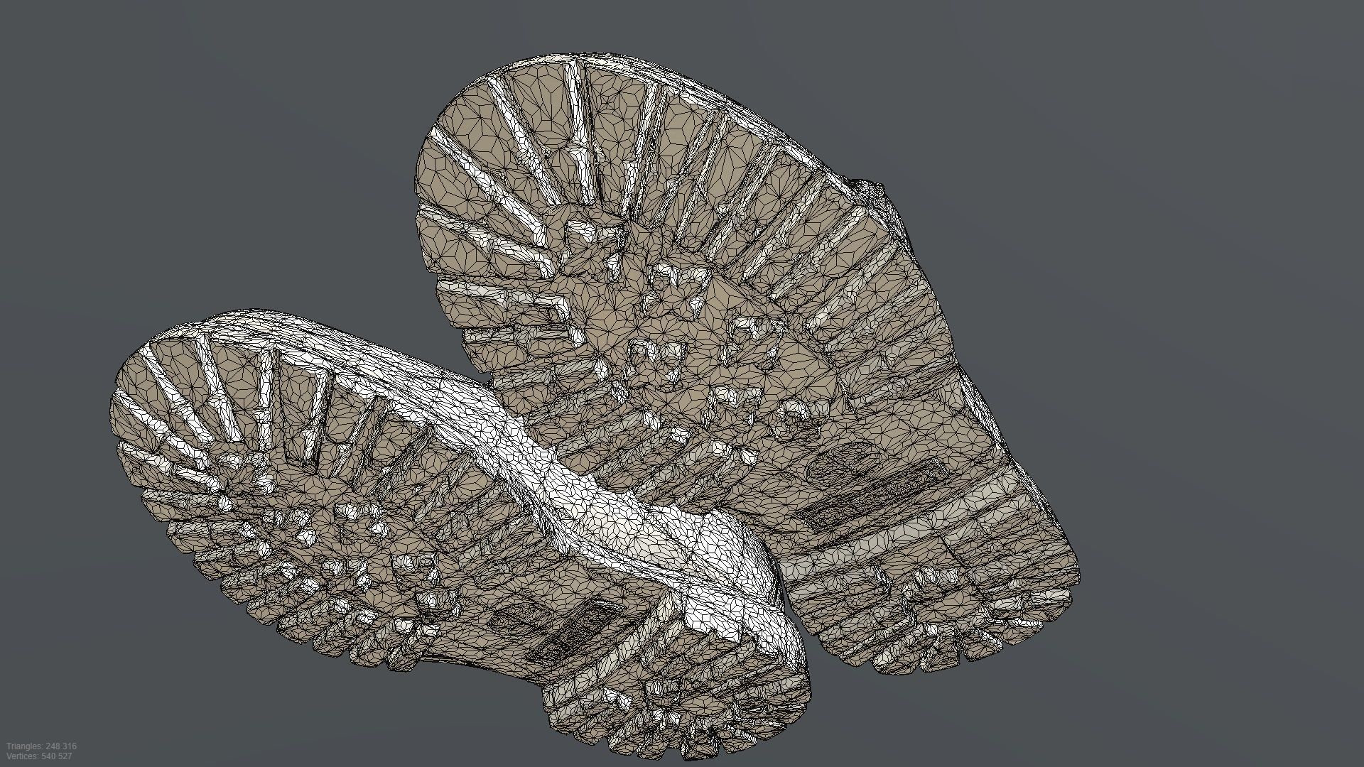 TIMBERLAND SHOES PBR Low-poly 3D model_10