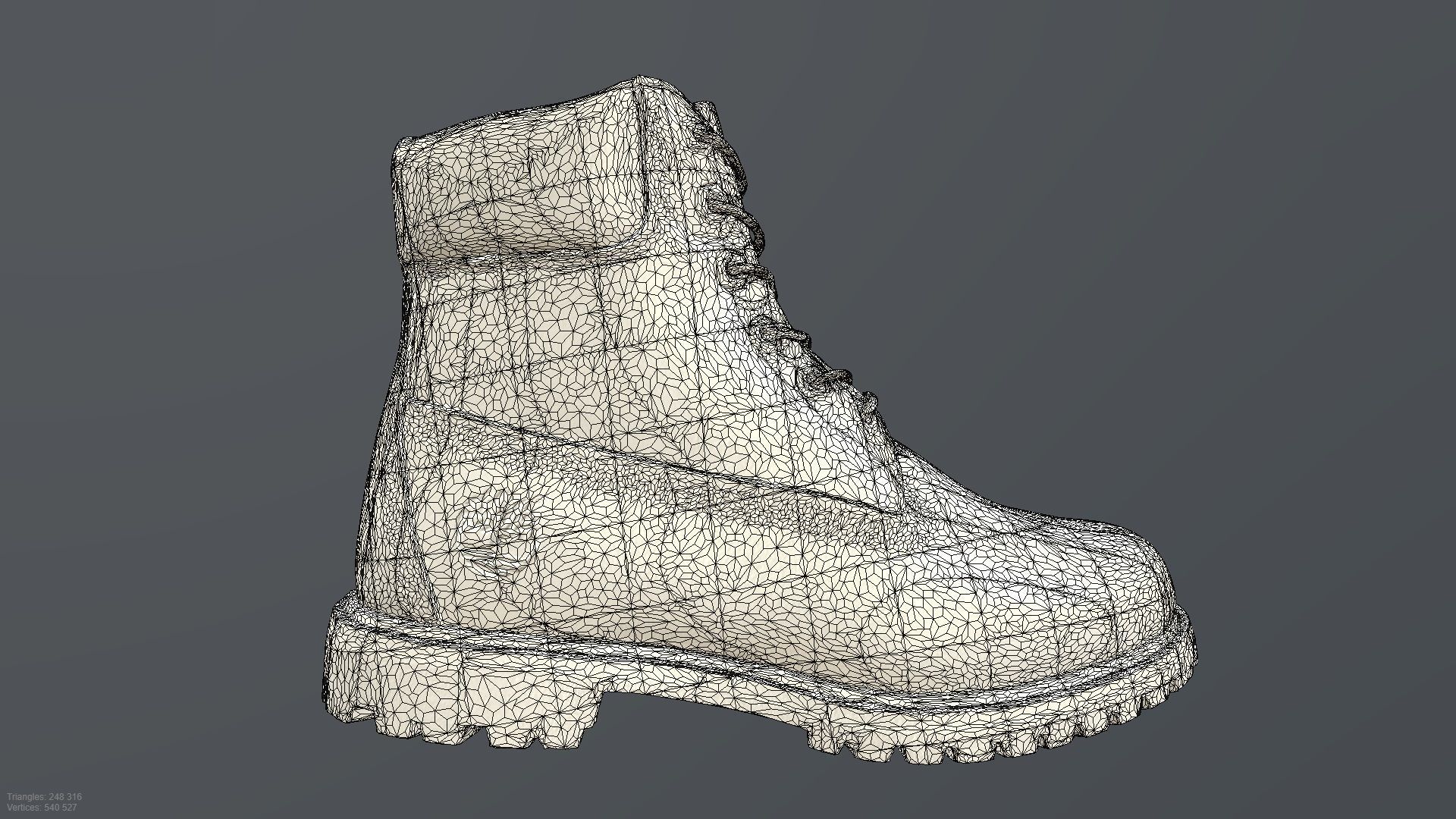 TIMBERLAND SHOES PBR Low-poly 3D model_4