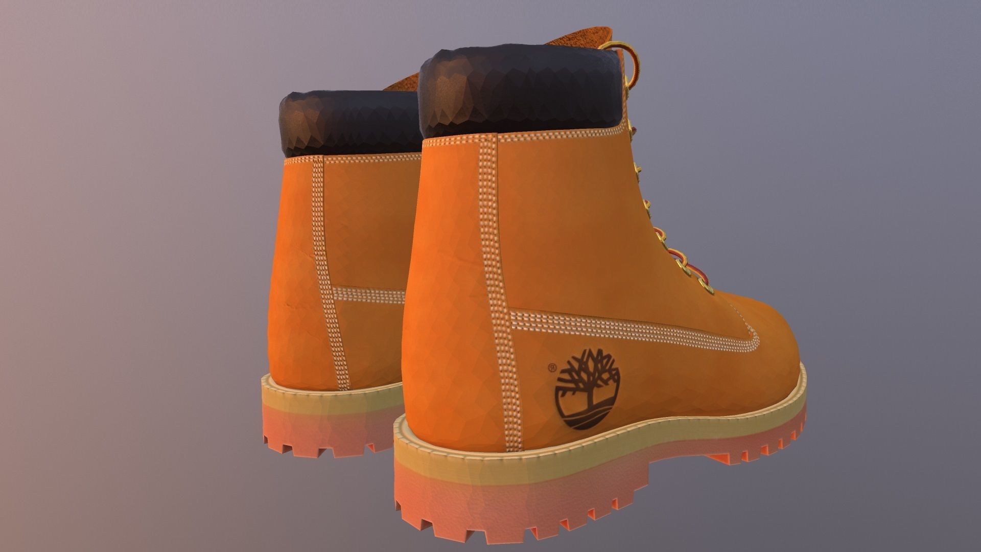 TIMBERLAND SHOES PBR Low-poly 3D model_5