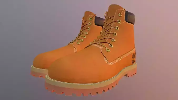 TIMBERLAND SHOES PBR Low-poly 3D model