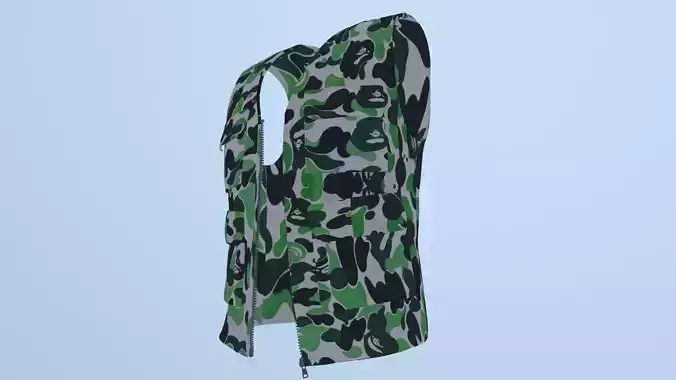 VEST BAPE A BATHING APE PBR Low-poly 3D model