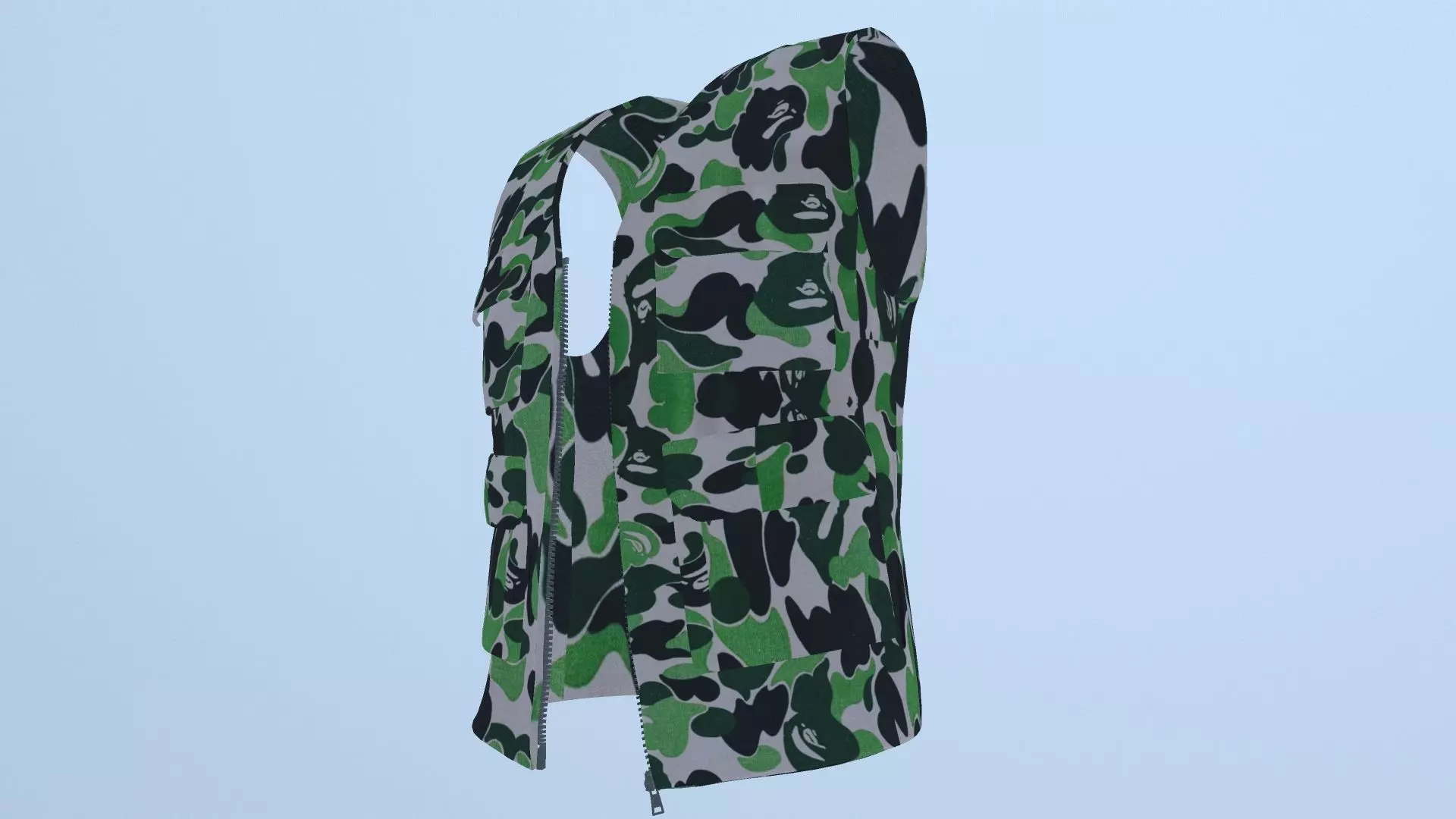 VEST BAPE A BATHING APE PBR Low-poly 3D model