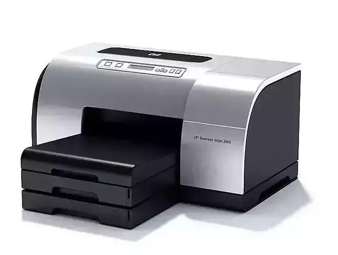 Hp Silver Business Inkjet 2900 3D model