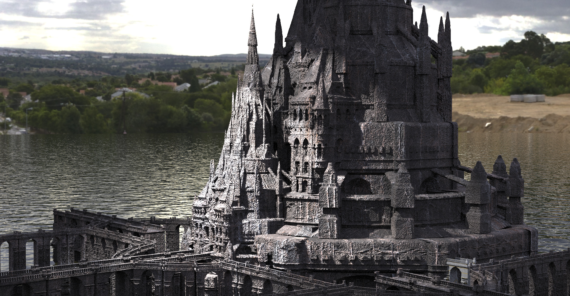 Maleficent castle Tower 3 3D model_1