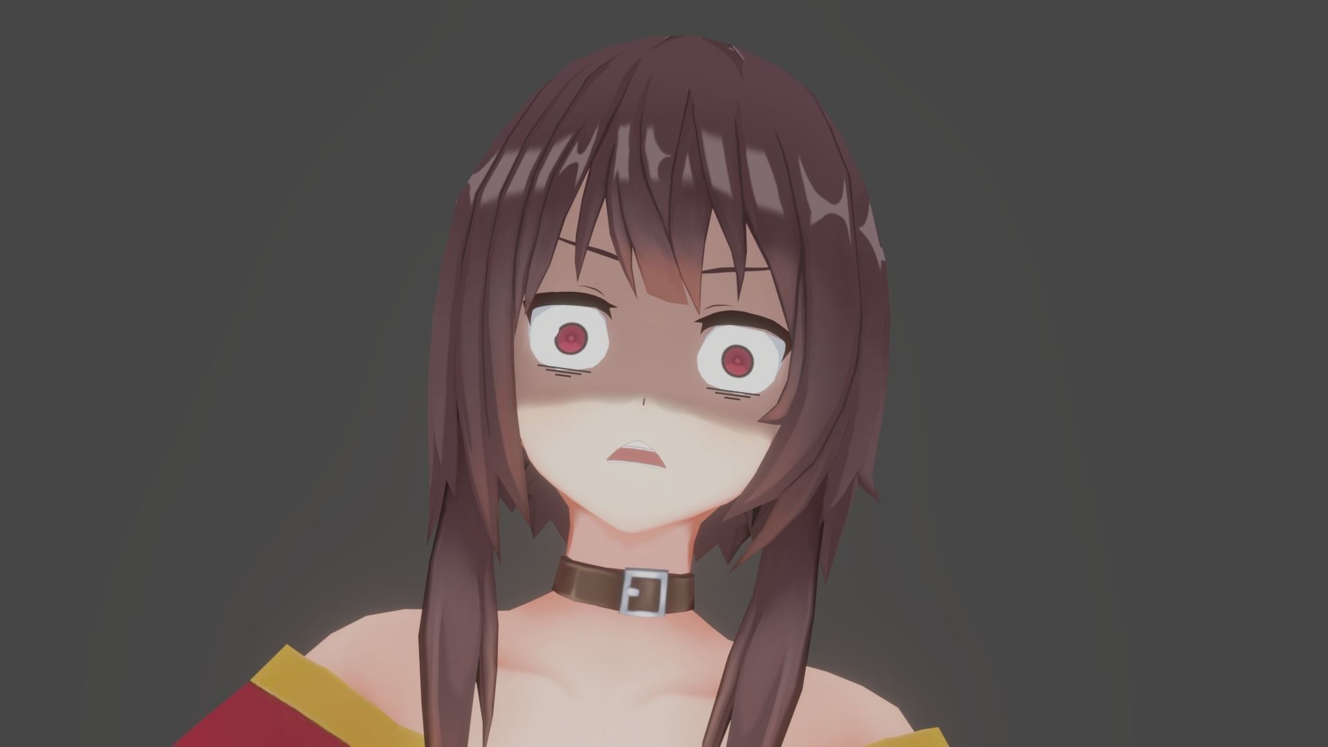 Megumin 3D VRchat model Low-poly 3D model_5