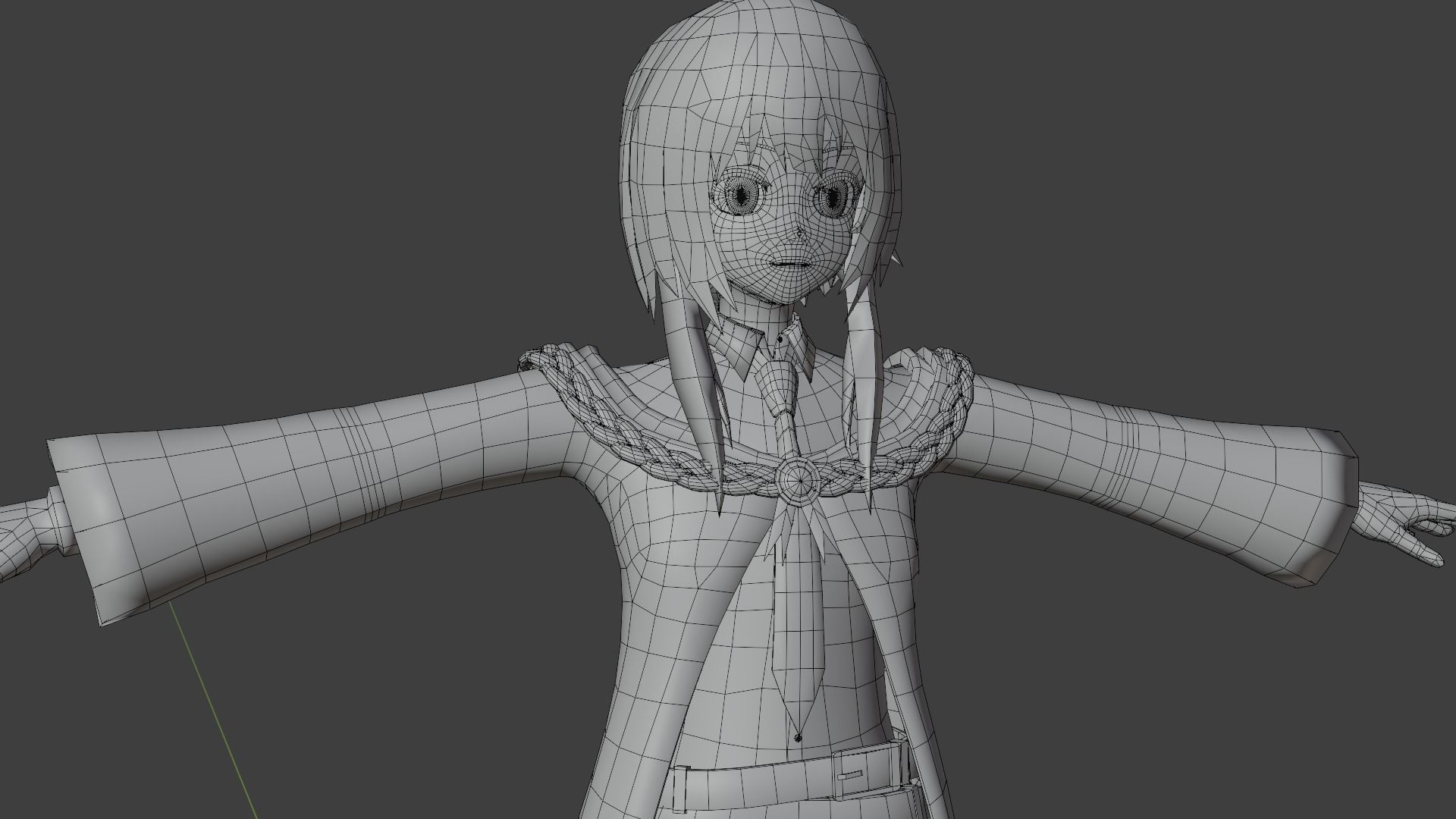 Megumin 3D VRchat model Low-poly 3D model_4