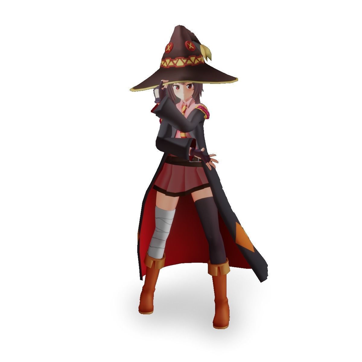 Megumin 3D VRchat model Low-poly 3D model_1