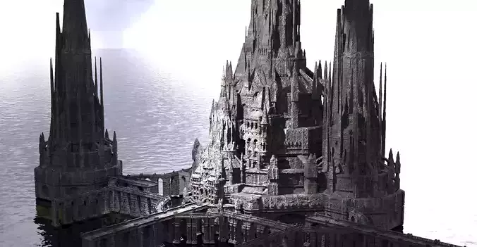 Maleficent castle Tower city 