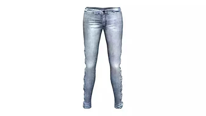  Womens Jeans Pants with Side Bows
