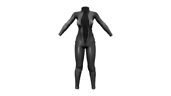 Front Zip Open Catsuit V2