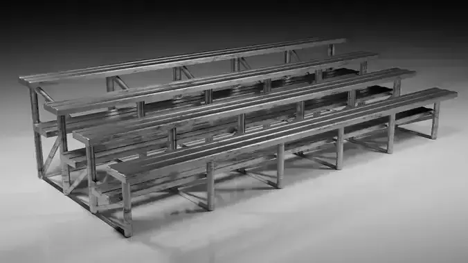 Bleachers set of metal
