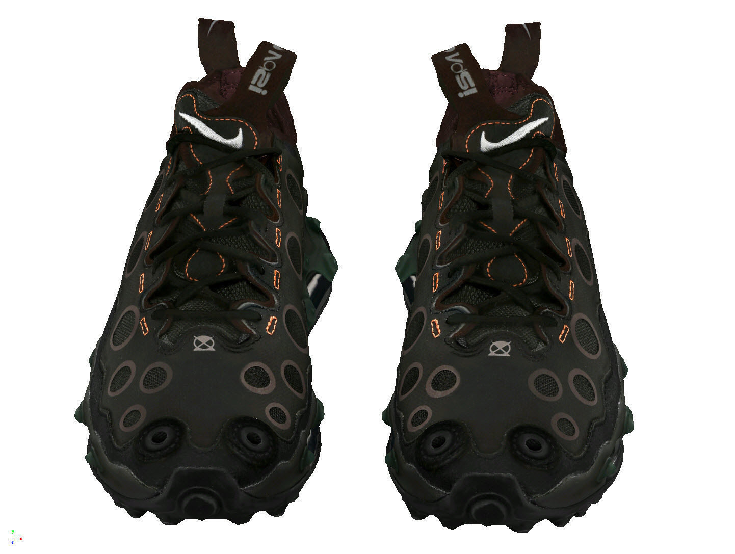 Cyberpunk sneaker  Techwear future Nike Air Max 720 ISPA shoes 3D model_2