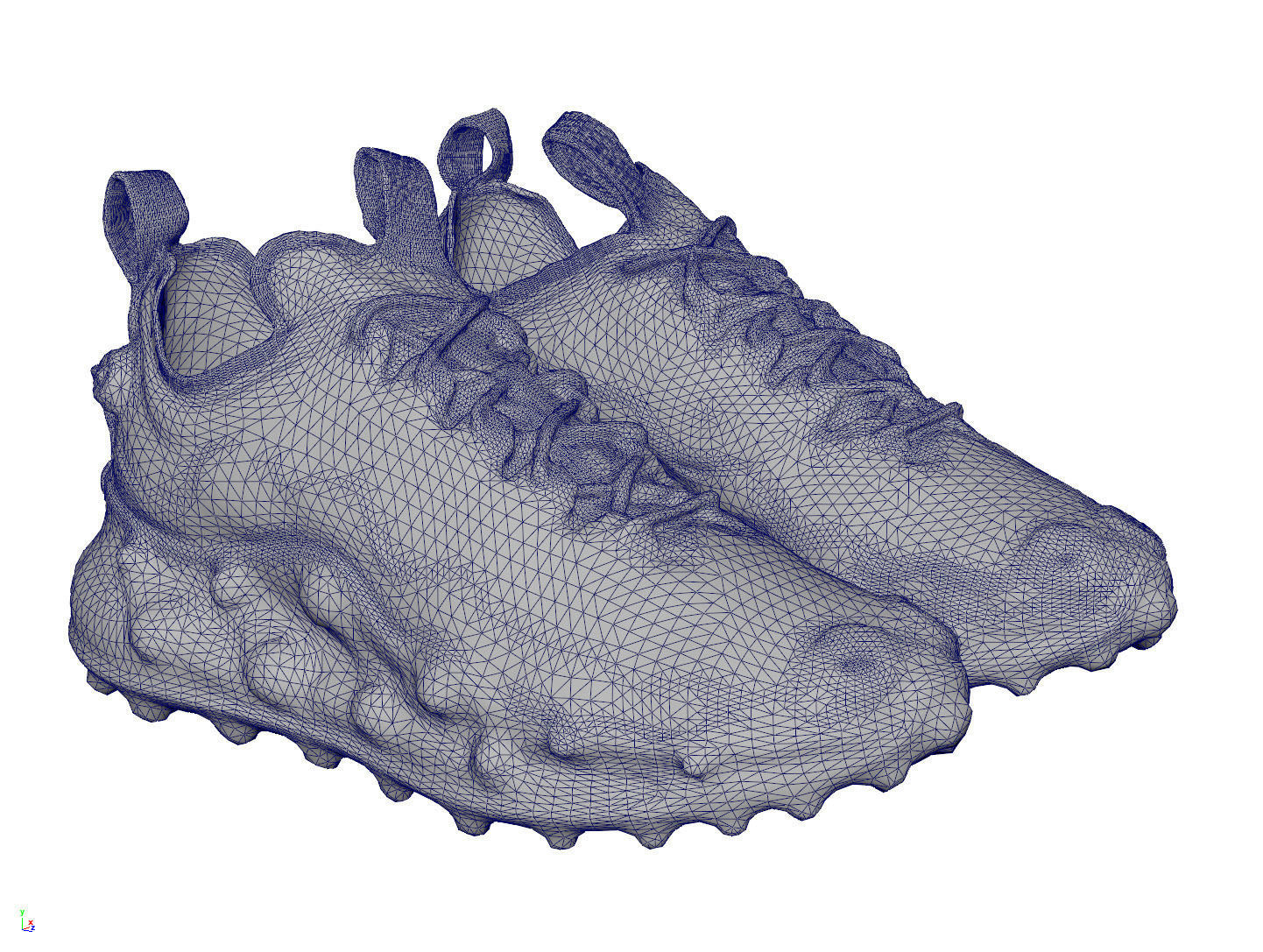 Cyberpunk sneaker  Techwear future Nike Air Max 720 ISPA shoes 3D model_7