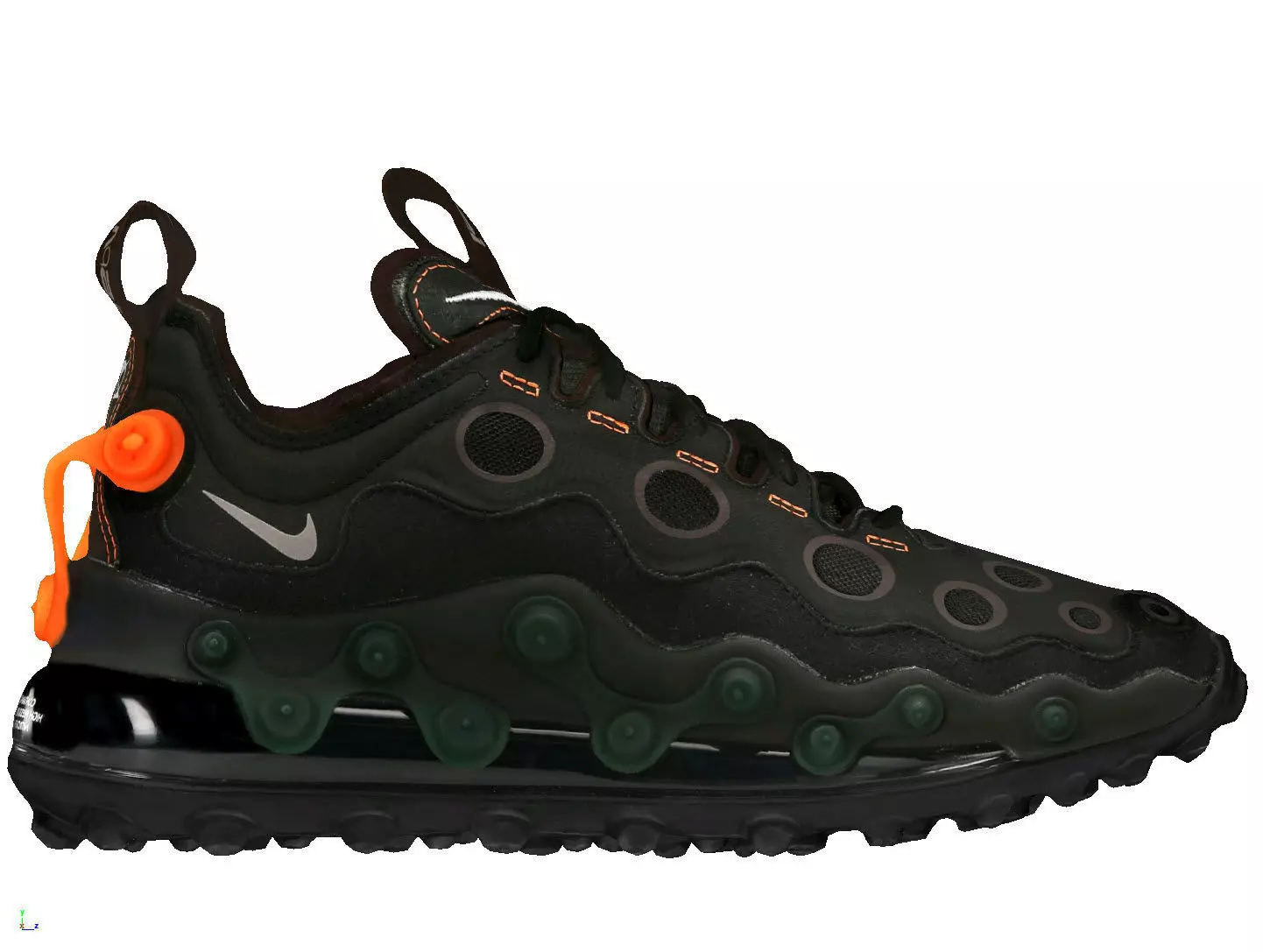 Cyberpunk sneaker  Techwear future Nike Air Max 720 ISPA shoes 3D model_0