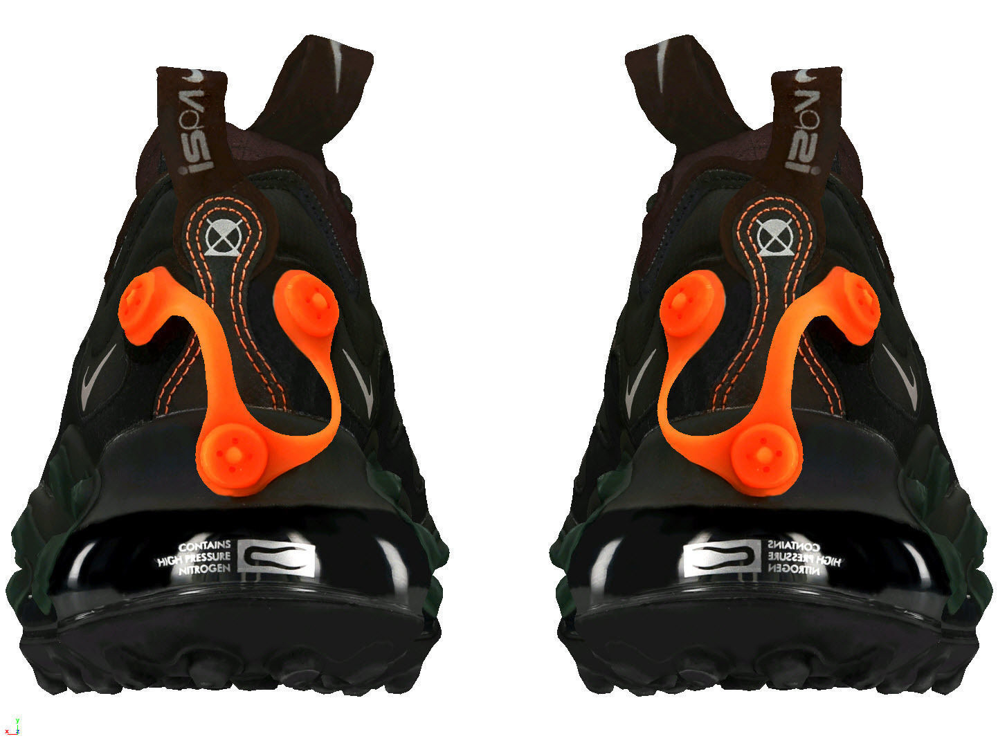 Cyberpunk sneaker  Techwear future Nike Air Max 720 ISPA shoes 3D model_5