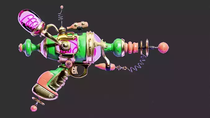 Alien Gun Weapon 3D model