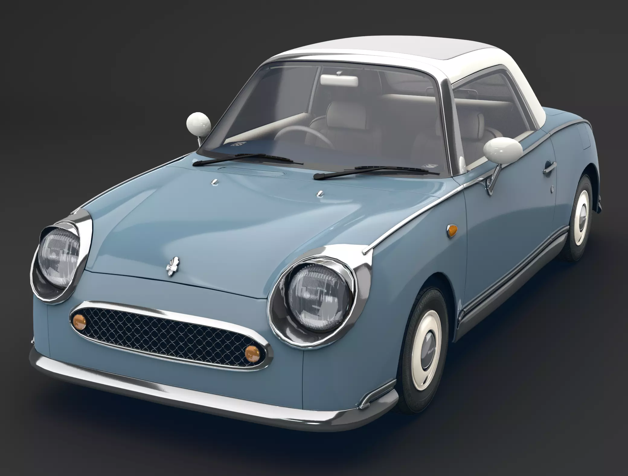 Nissan Figaro 1991 free 3D model | CGTrader