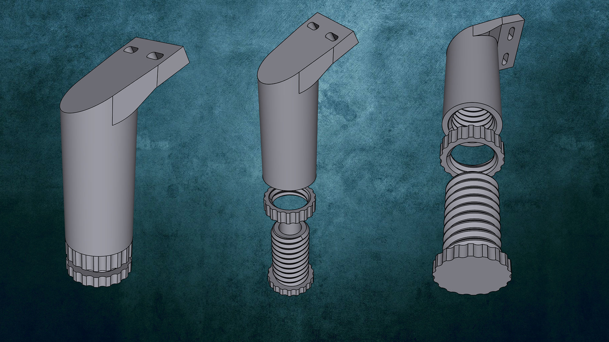 Playseat Pedal Support 3D print model_2