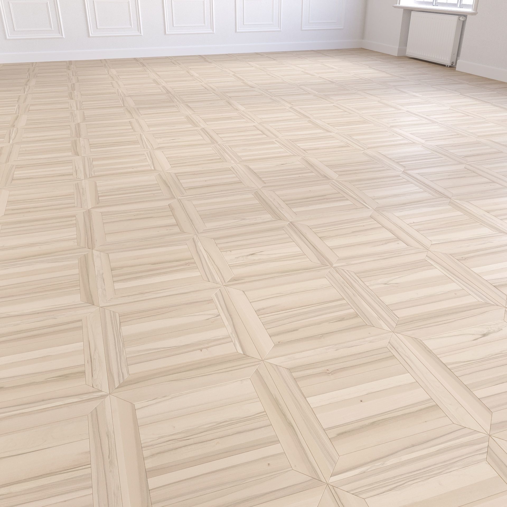 Parquet - Laminate - Wooden floor 2 in 1 Low-poly 3D model_2