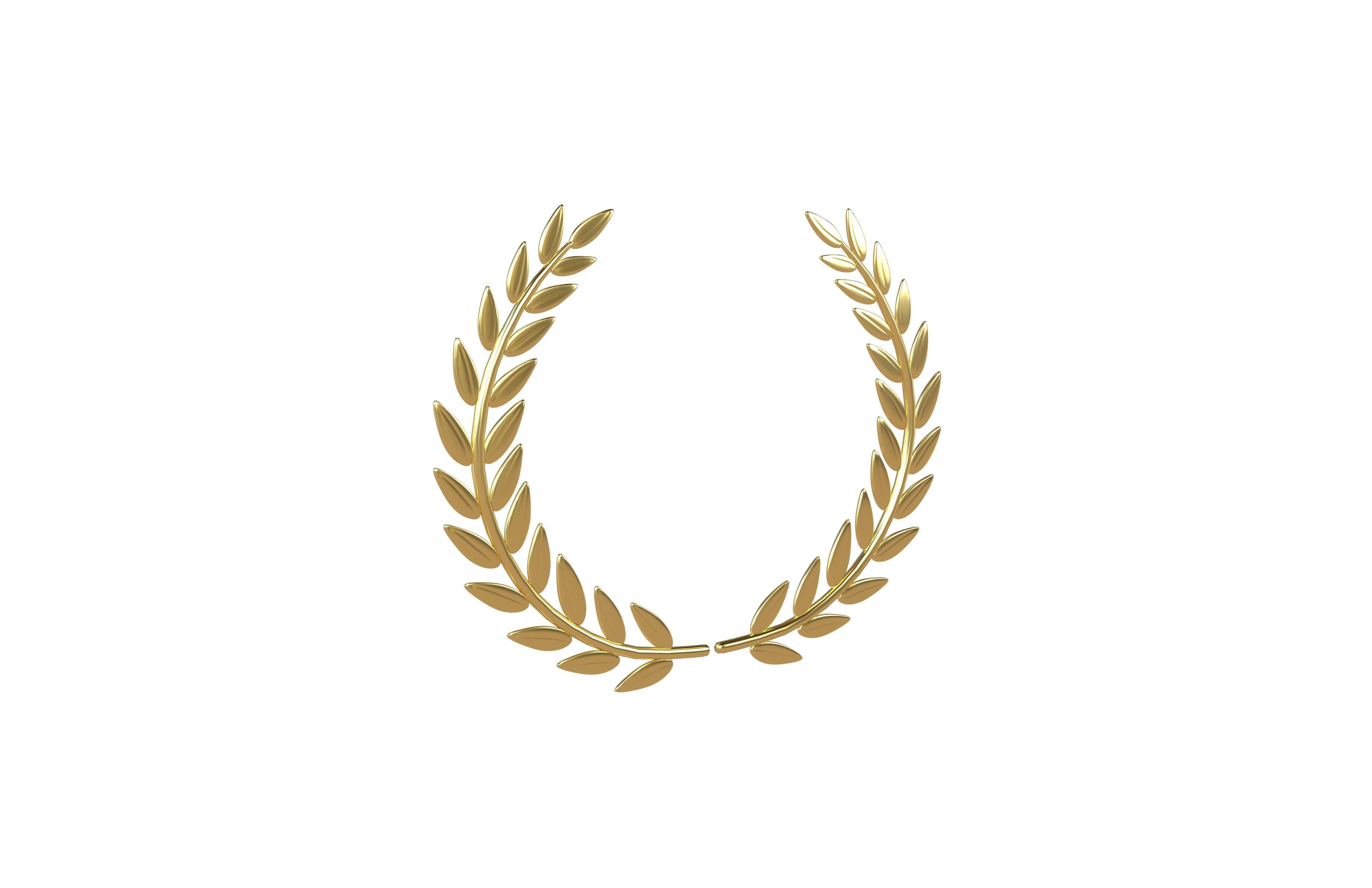 Laurel Wreath v1 001 Low-poly 3D model_1