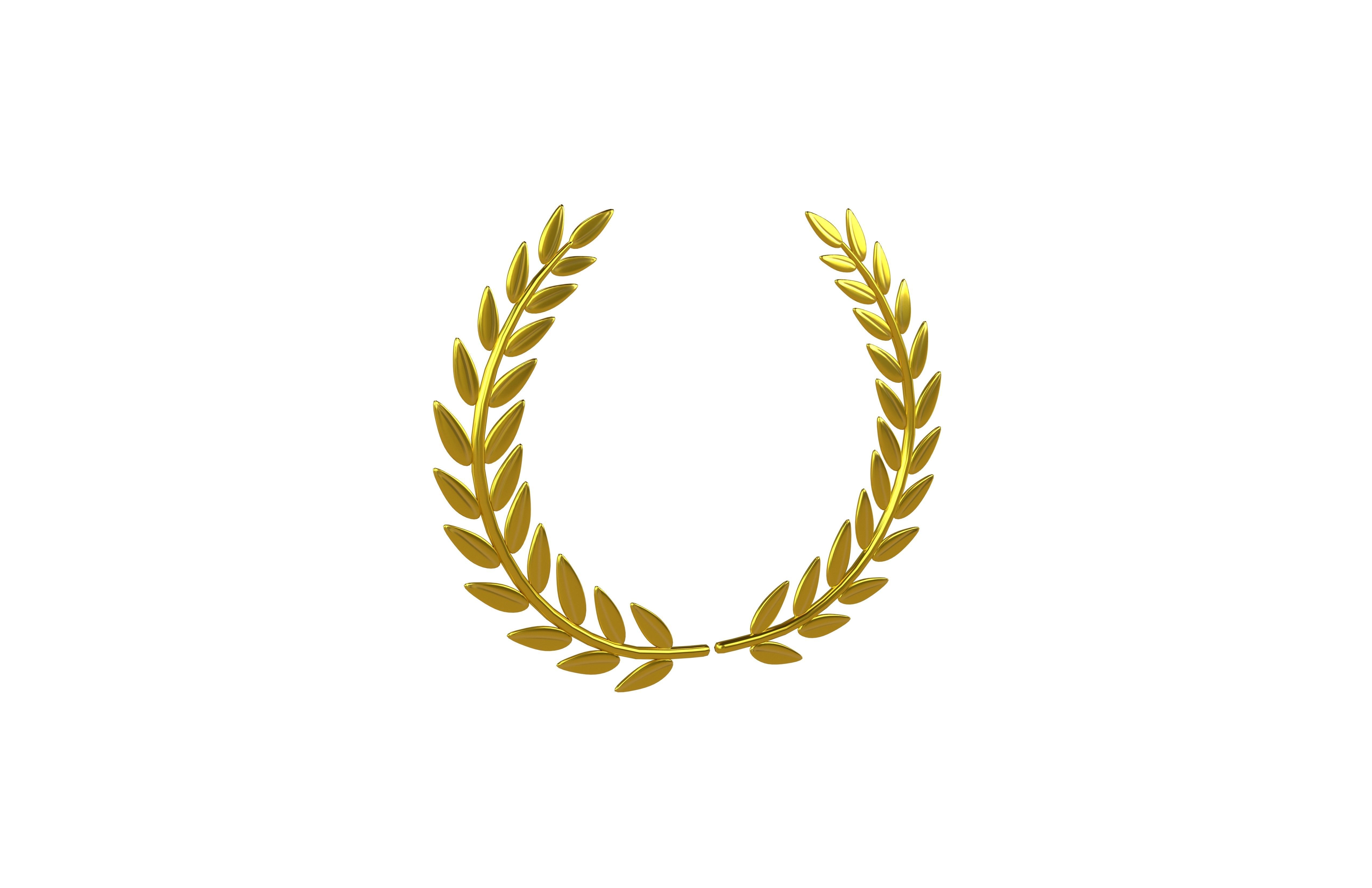 Laurel Wreath v1 002 Low-poly 3D model_1