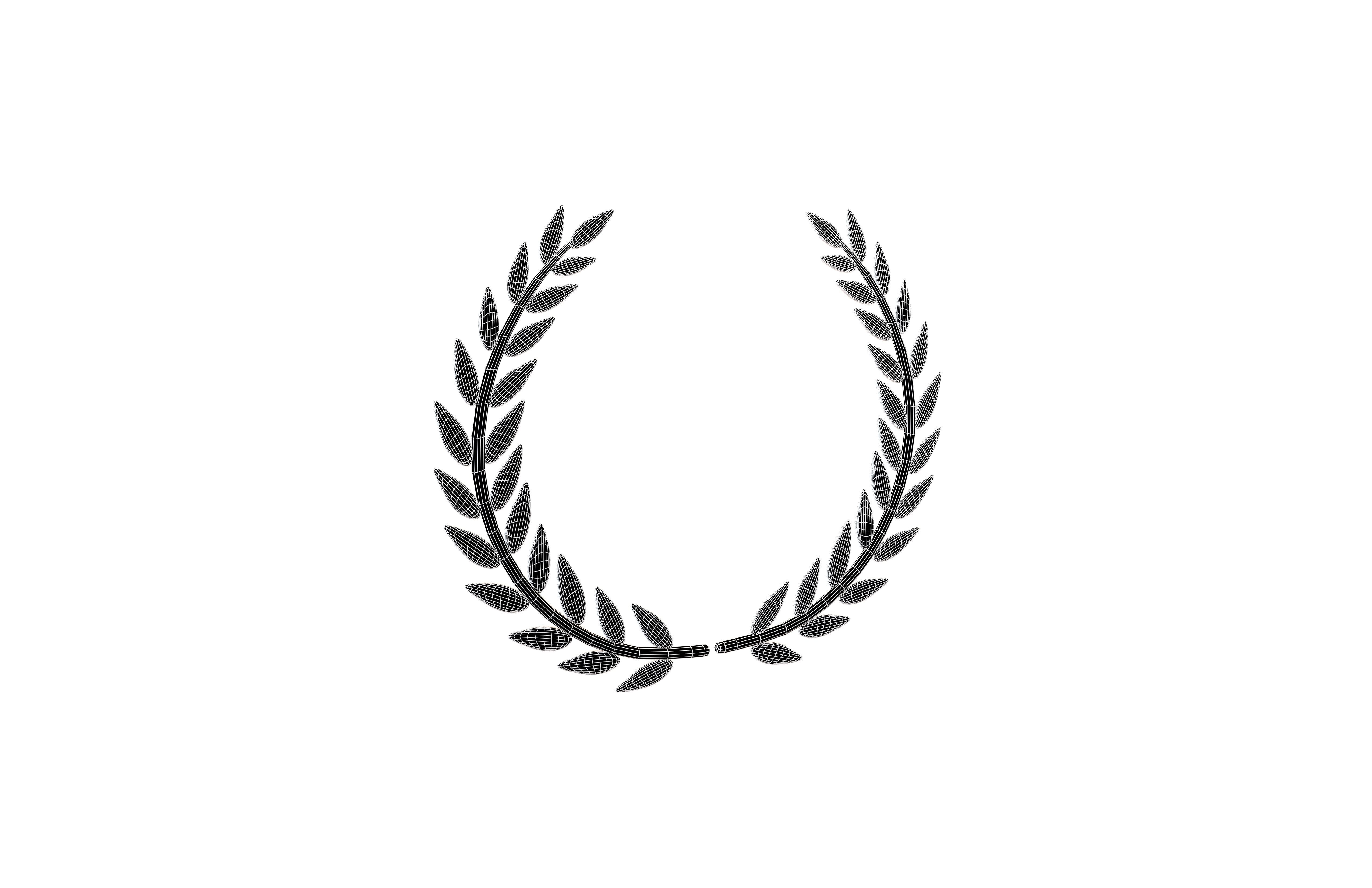 Laurel Wreath v1 002 Low-poly 3D model_15