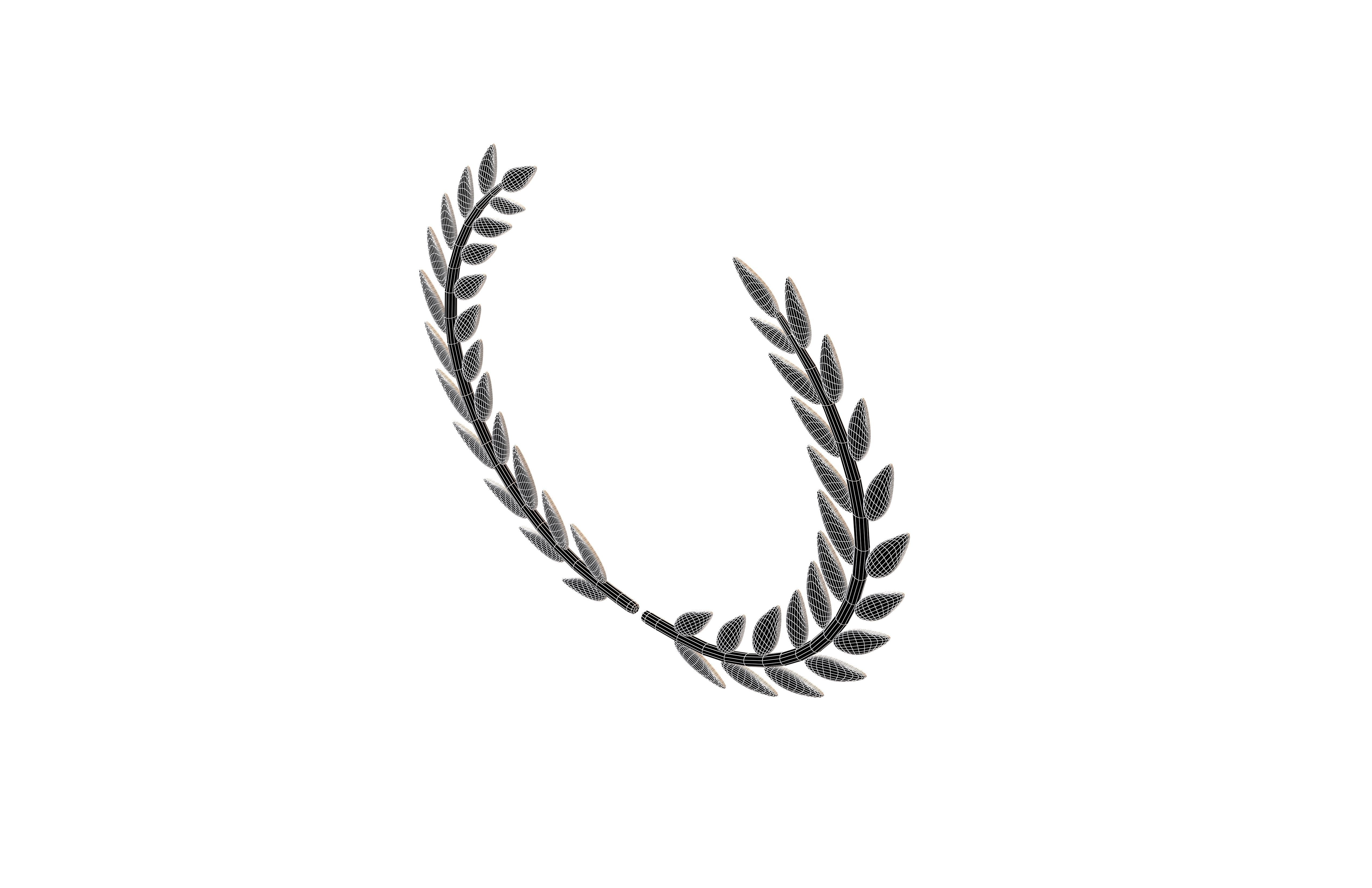 Laurel Wreath v1 005 Low-poly 3D model_13