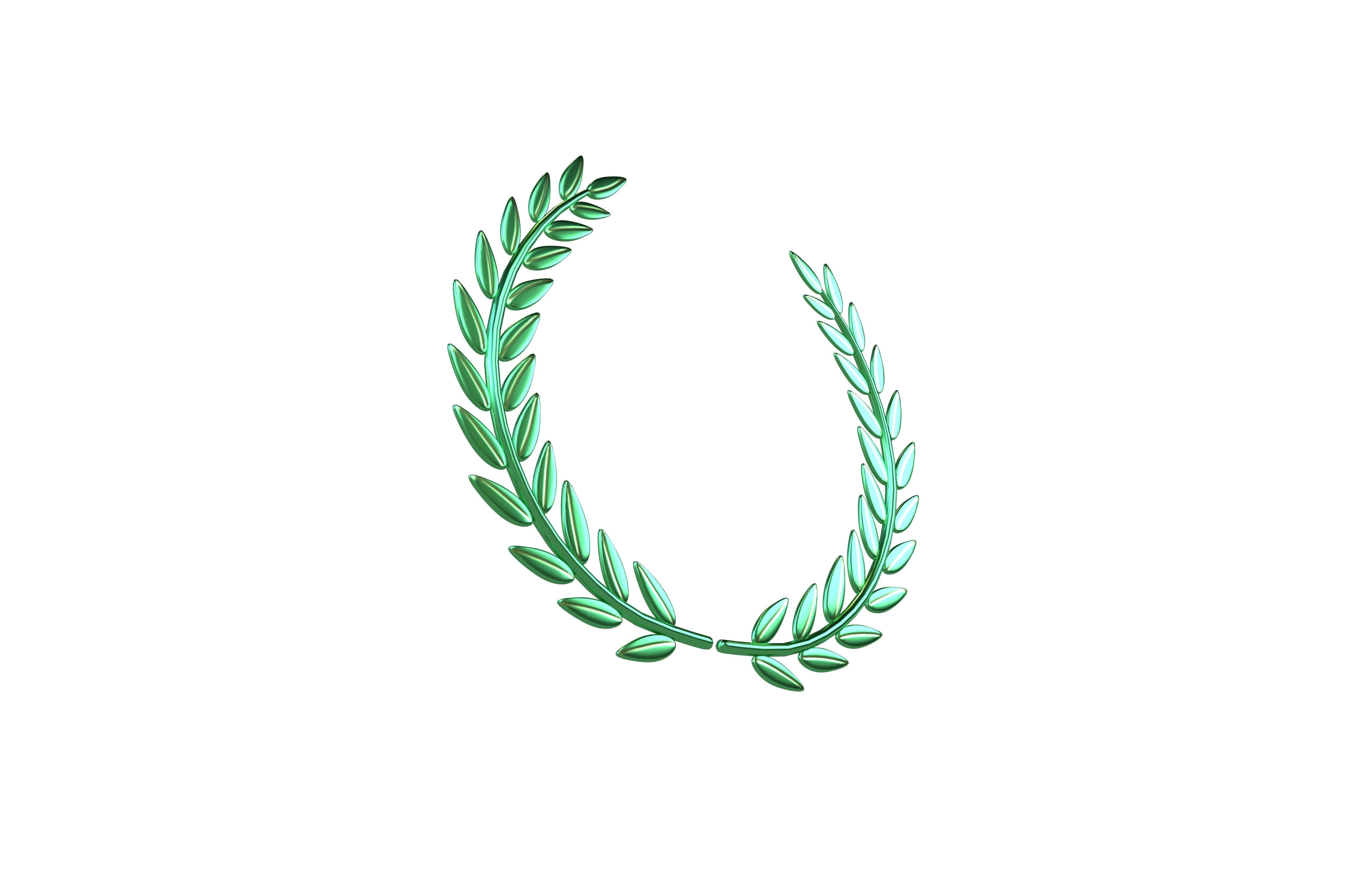Laurel Wreath v1 006 Low-poly 3D model_3