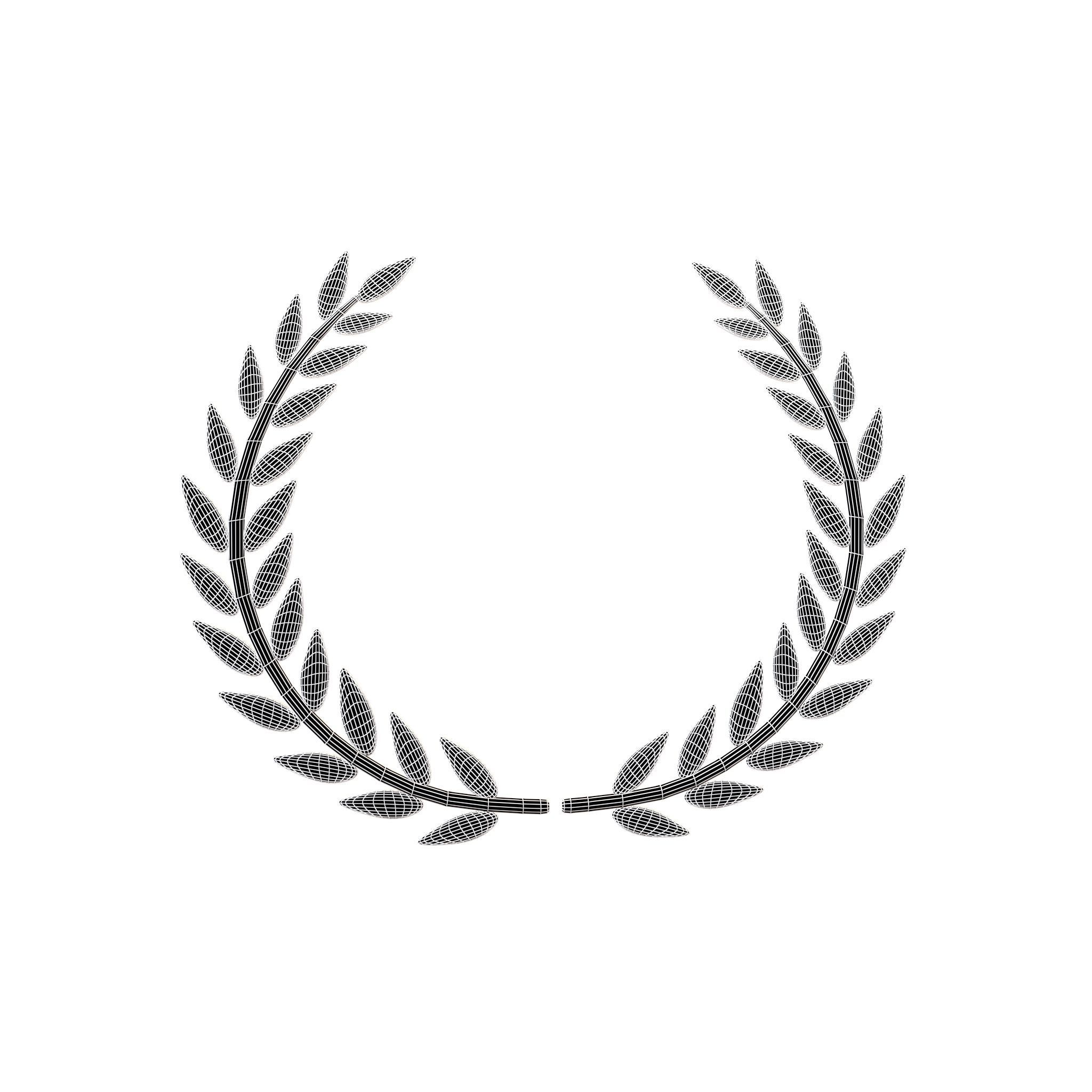Laurel Wreath v1 006 Low-poly 3D model_4