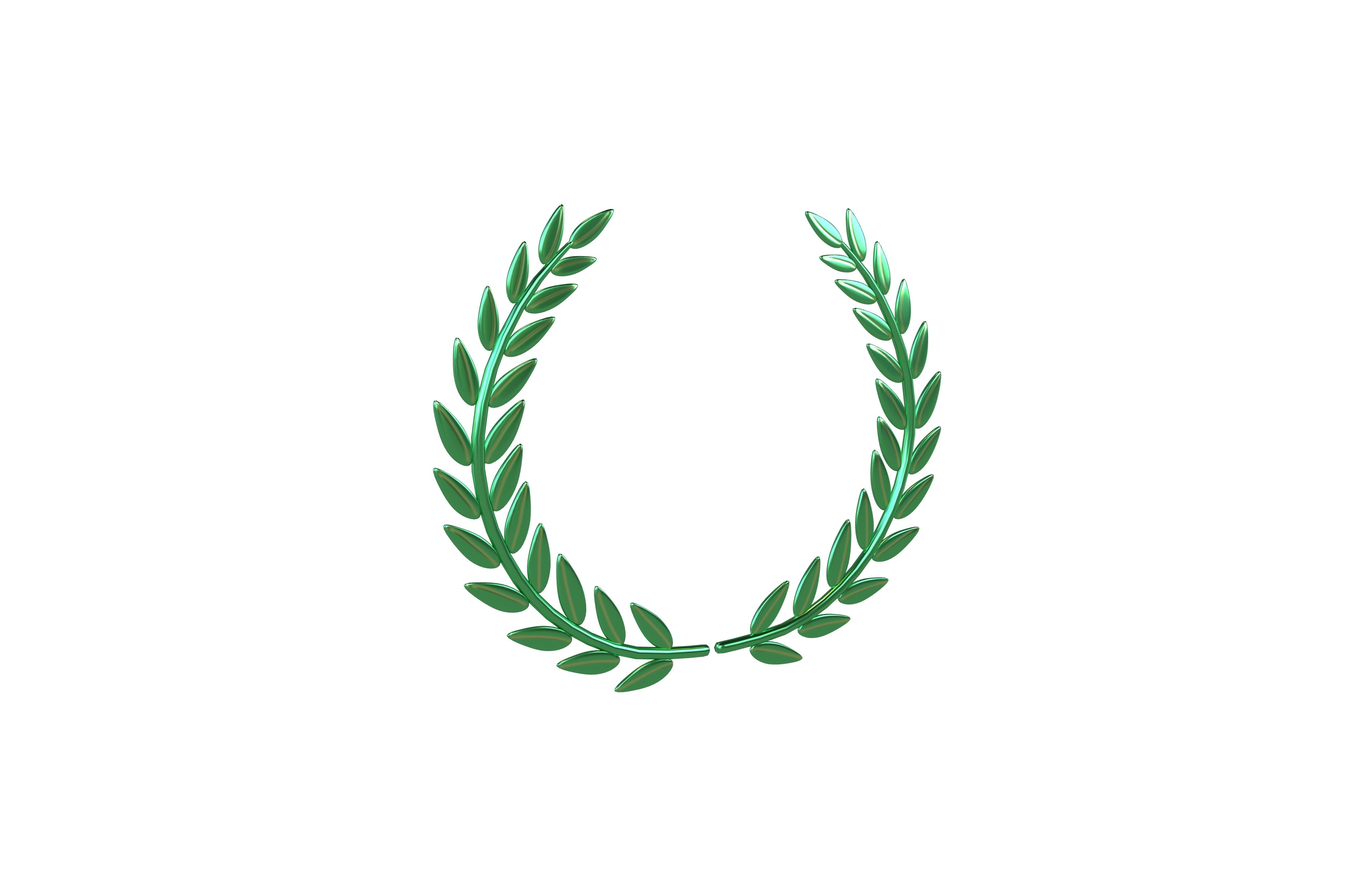 Laurel Wreath v1 006 Low-poly 3D model_1
