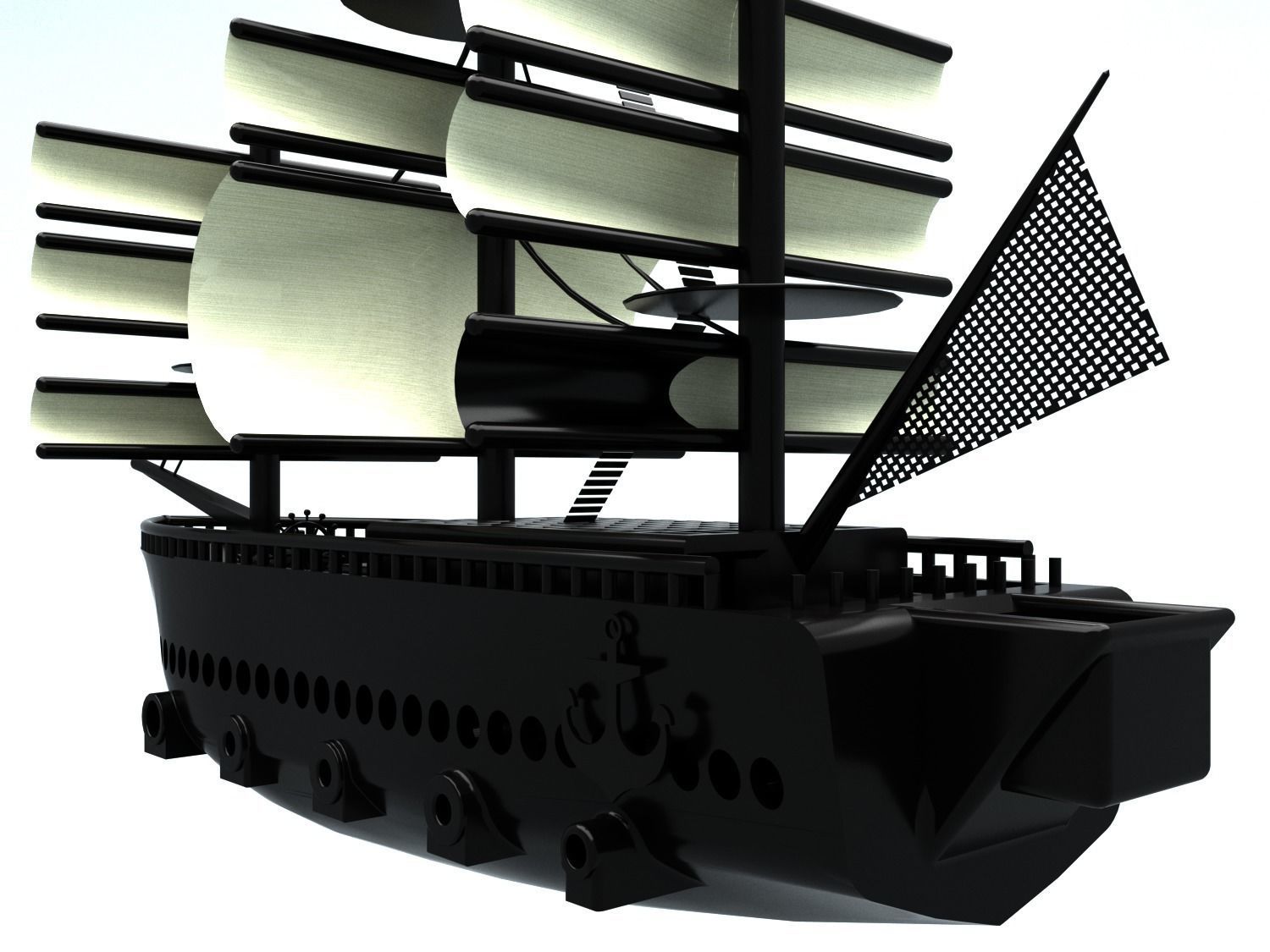 Pirates Ship 3D model_7