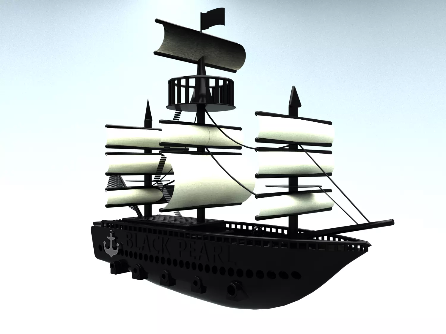 Pirates Ship 3D model_0