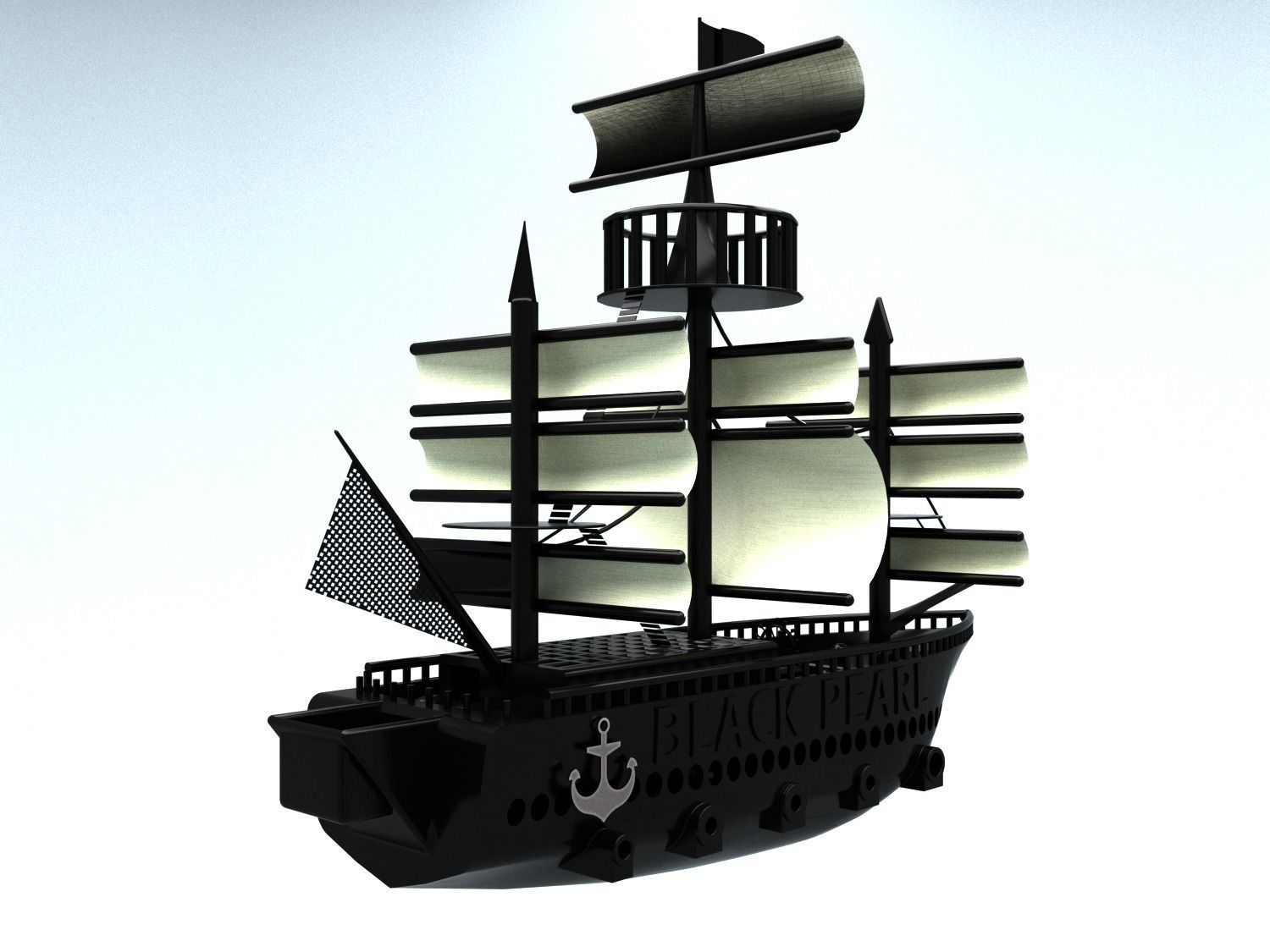 Pirates Ship 3D model_1