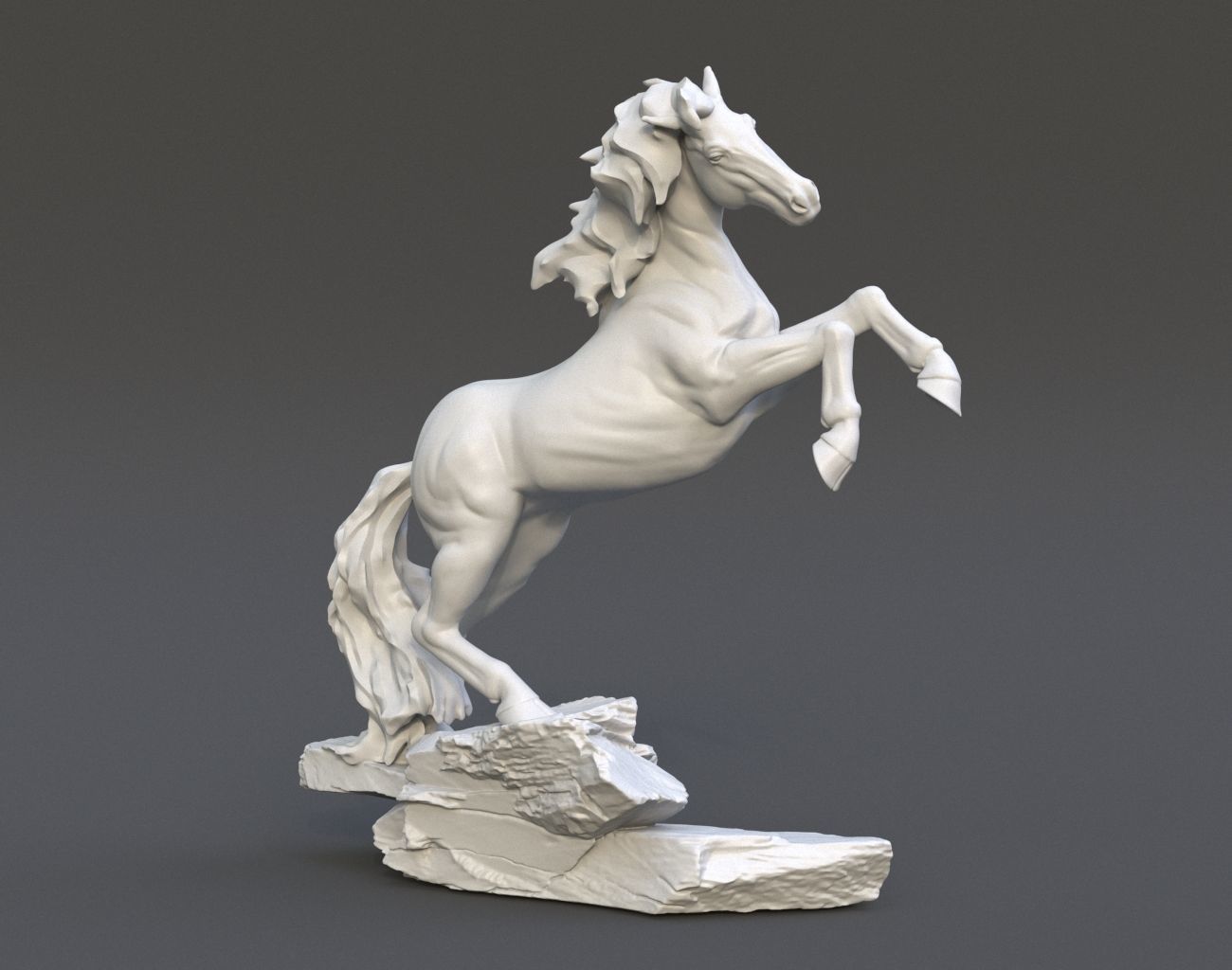 Horse Statue 220527 3D print model_1