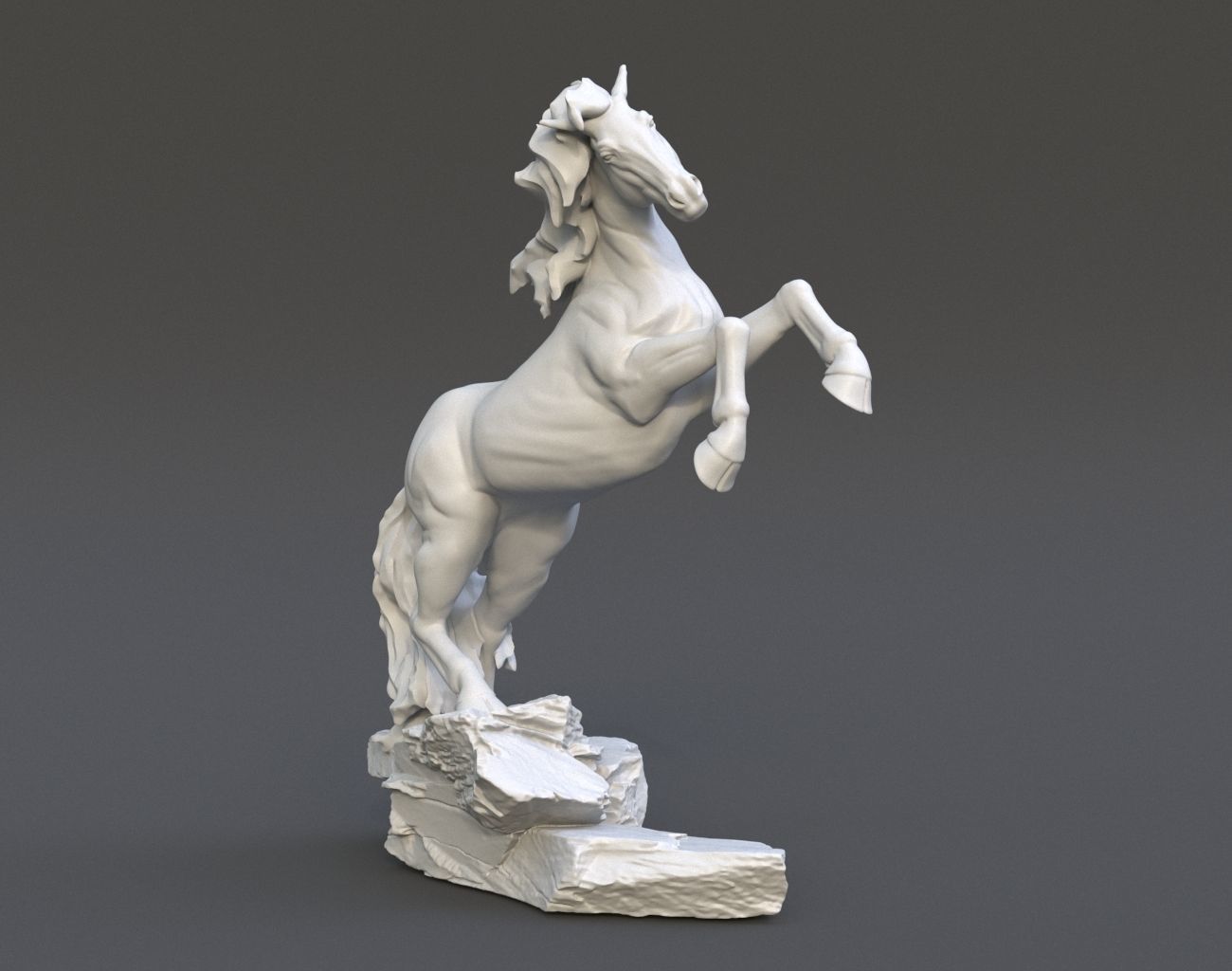Horse Statue 220527 3D print model_2