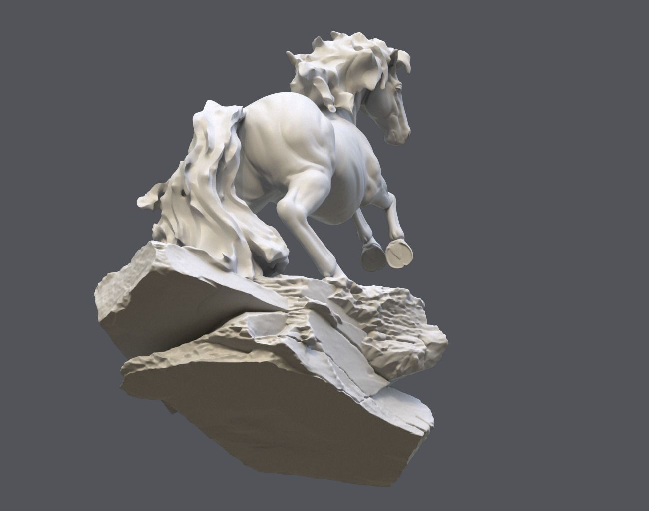 Horse Statue 220527 3D print model_19
