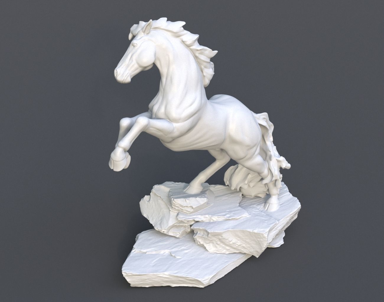Horse Statue 220527 3D print model_26