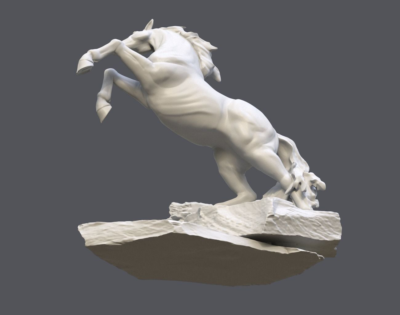 Horse Statue 220527 3D print model_16